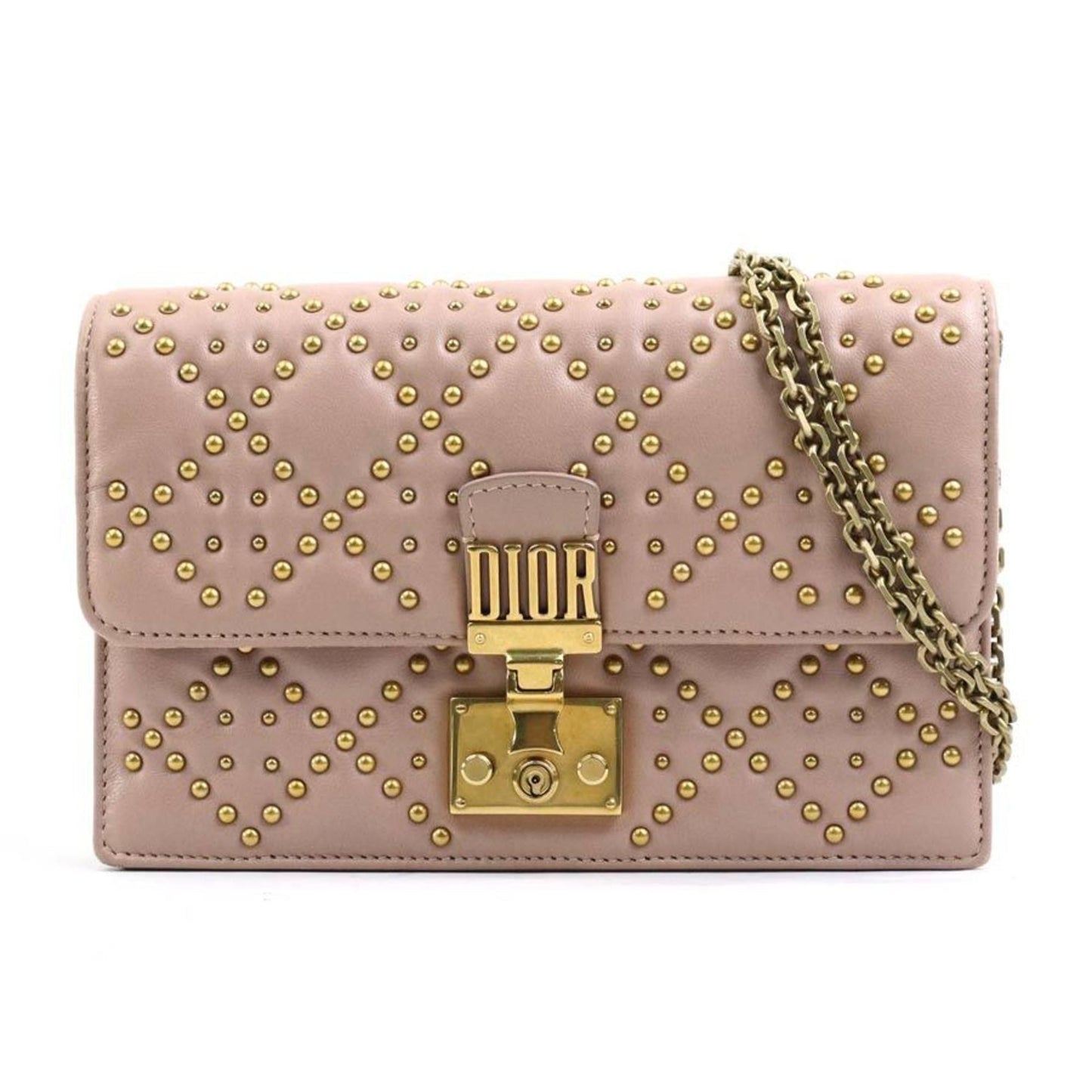 Christian Dior Pink Leather Handbag Shoulder Bag ()