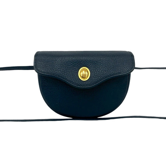 Christian Dior Navy Leather Pochette Shoulder Bag ()