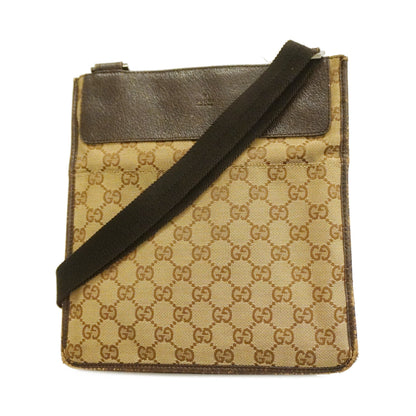 Gucci  GG Canvas 27639 Women's GG Canvas Shoulder Bag Beige,Brown