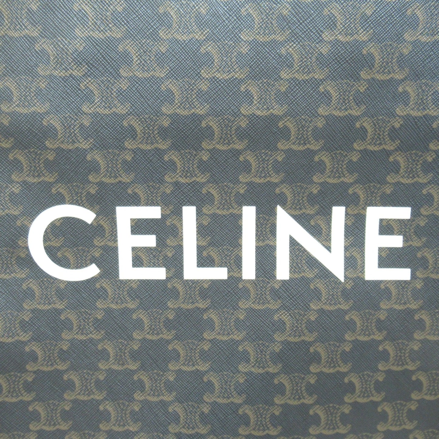 Celine vertical hippo handbag Brown Dark brown PVC coated canvas