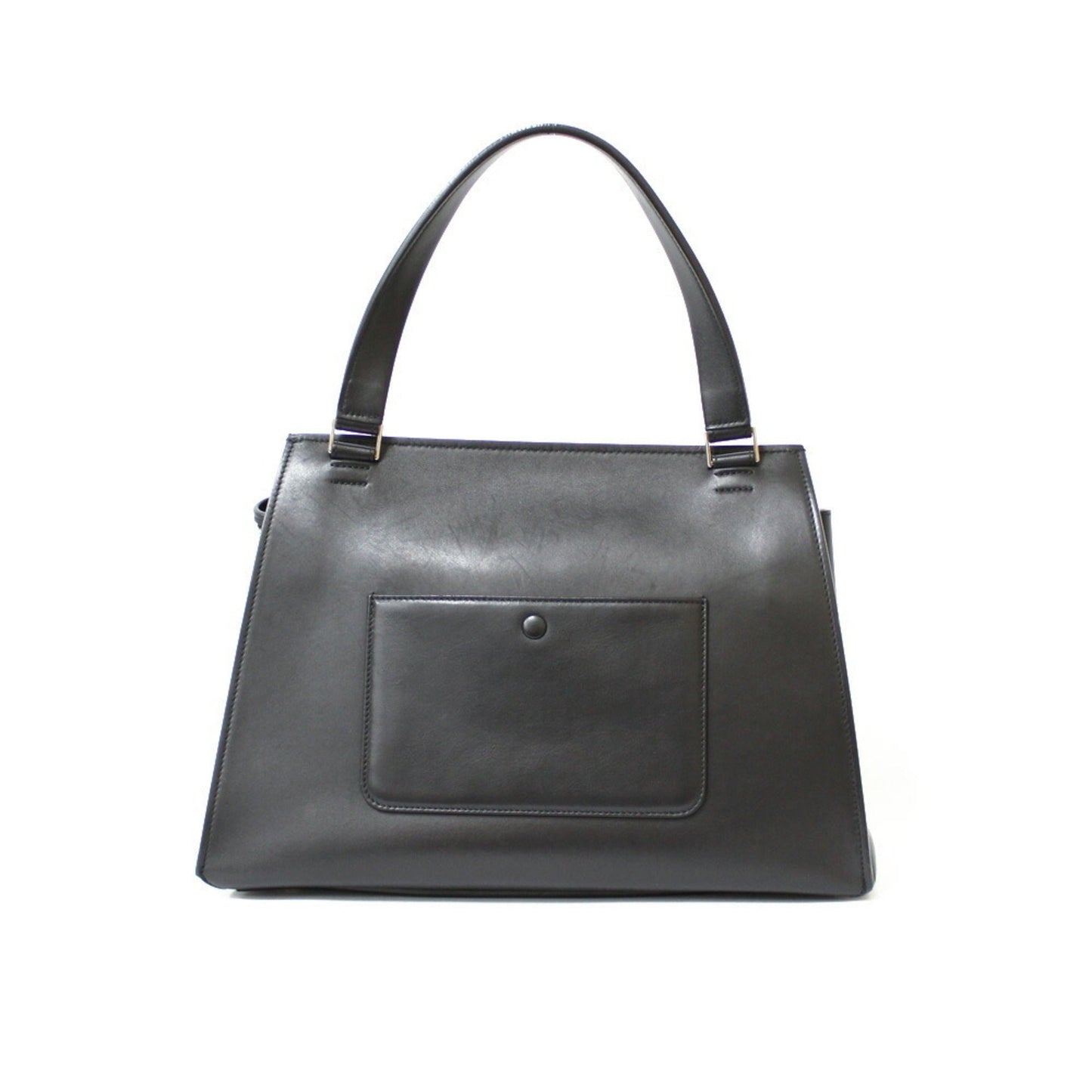 Celine Handbag Edge Overseas Large Black Yellow Women's Leather