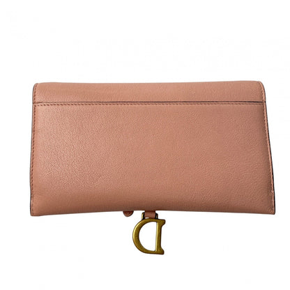 Christian Dior Pink Leather Shoulder Bag ()
