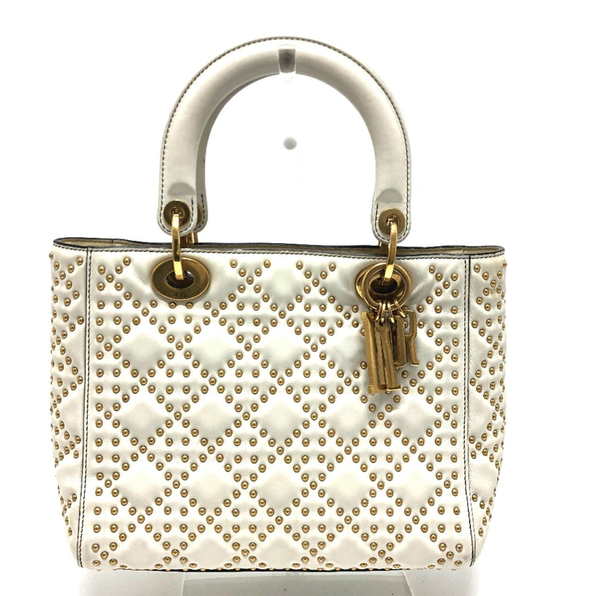 Christian Dior White Leather Handbag ()