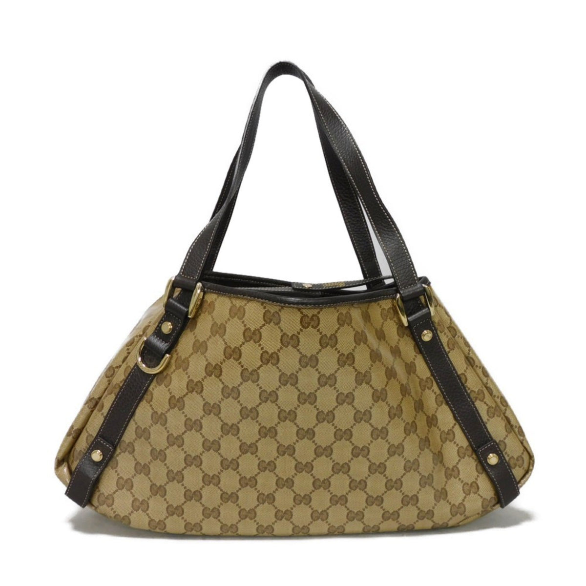 Gucci Beige Canvas Shoulder Bag Tote Bag