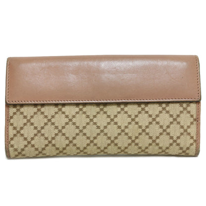 Gucci long wallet Diamante Brown Ladies