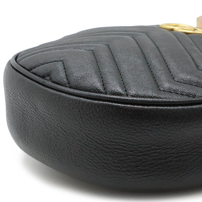 Gucci Gg Marmont Black Leather Shoulder Bag