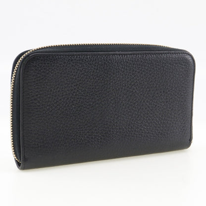 Gucci Black Leather Long Wallet (Bi-Fold)