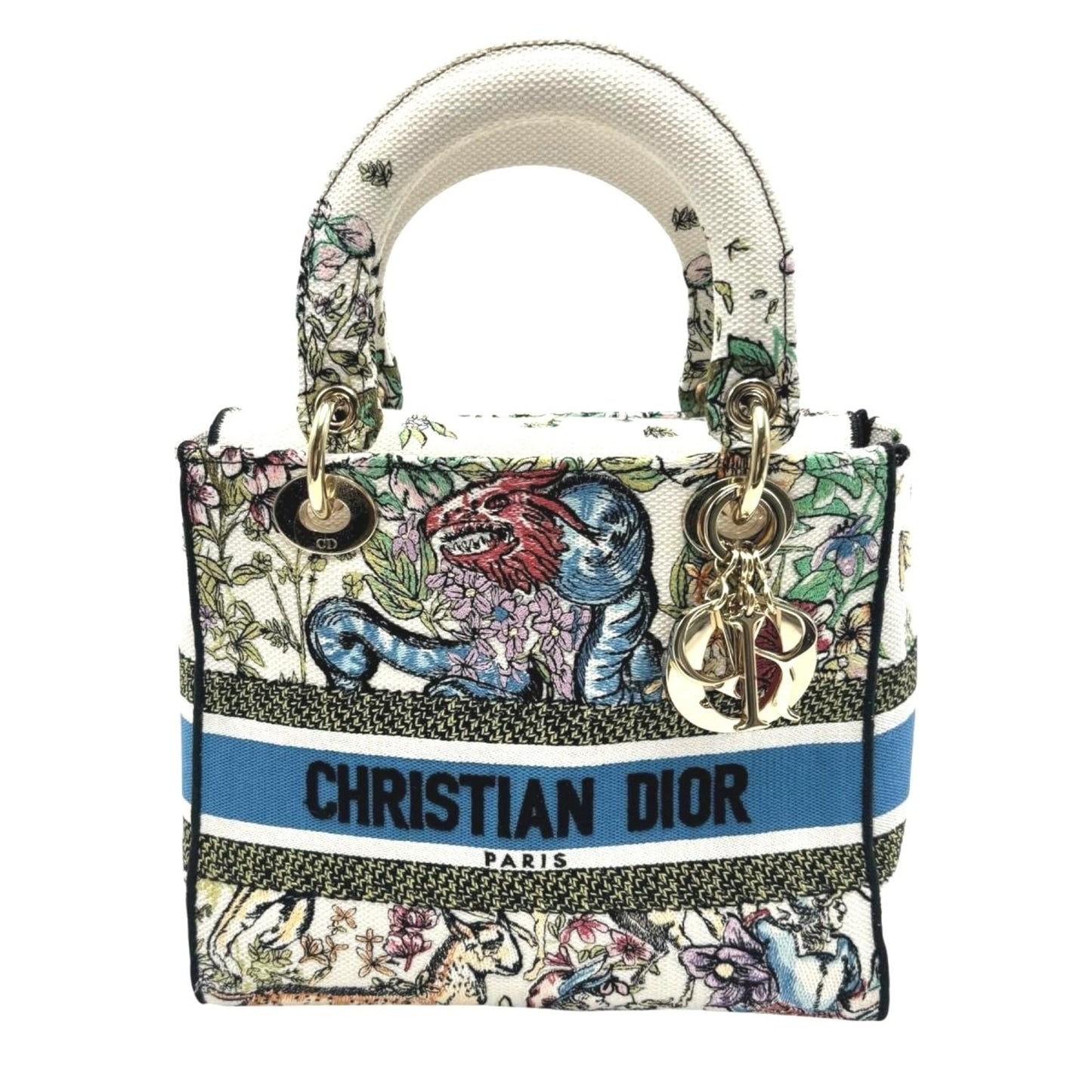 Christian Dior Lady Dior Multi-Color Canvas Handbag ()