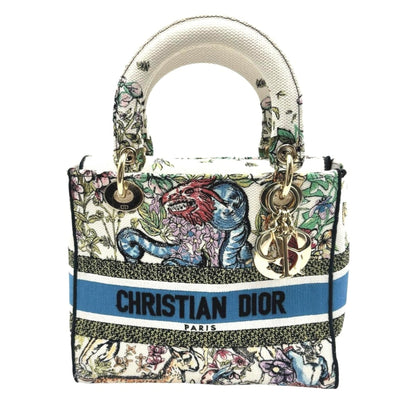 Christian Dior Lady Dior Multi-Color Canvas Handbag ()