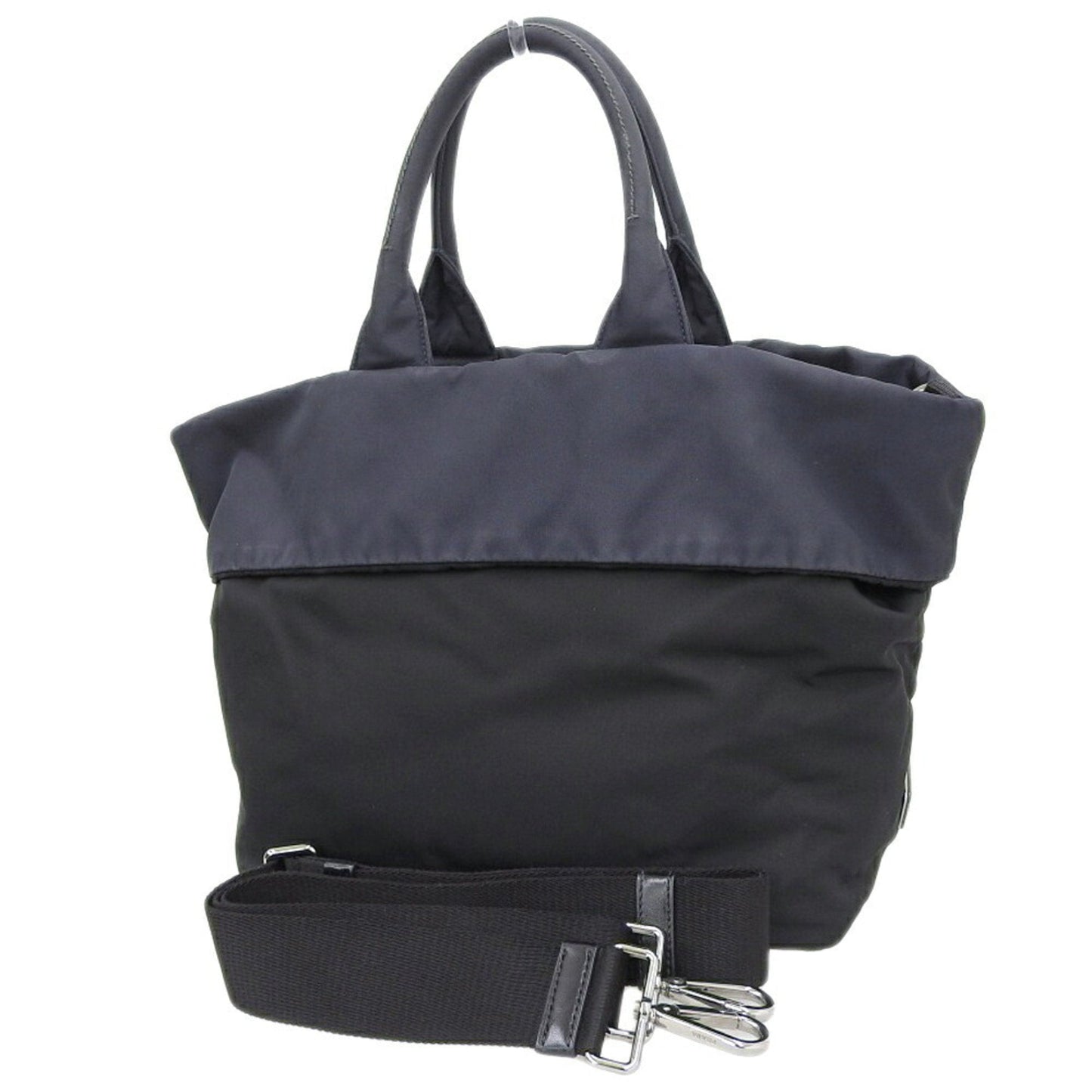 Prada reversible 2WAY Bag nylon black navy BR4521