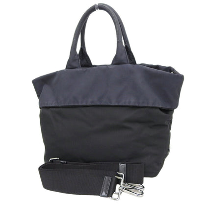 Prada reversible 2WAY Bag nylon black navy BR4521