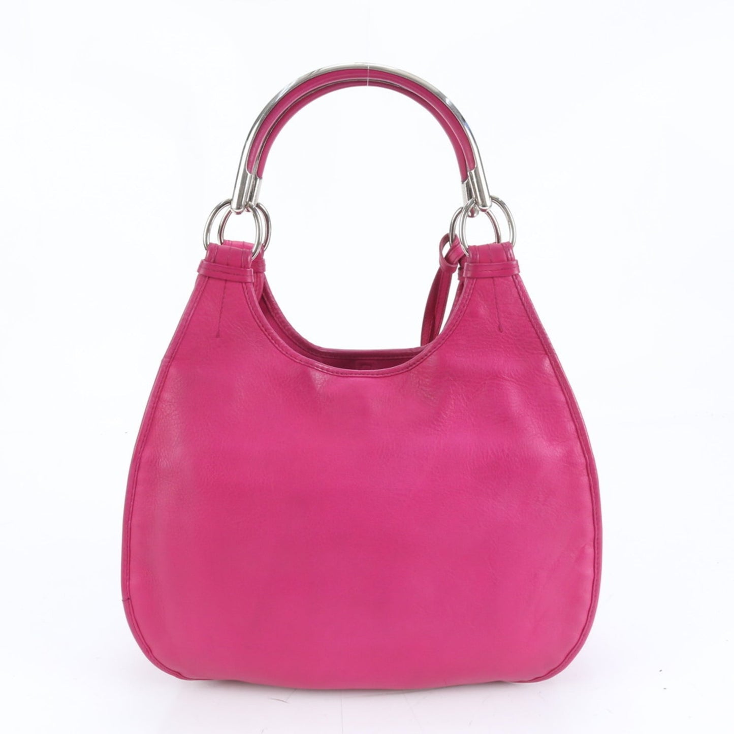Christian Dior Pink Leather Handbag Shoulder Bag Tote Bag ()