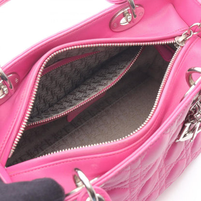 Christian Dior Pink Leather Handbag ()