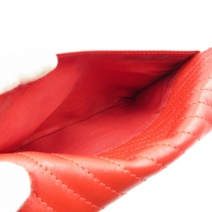 Celine leather red chain shoulder bag