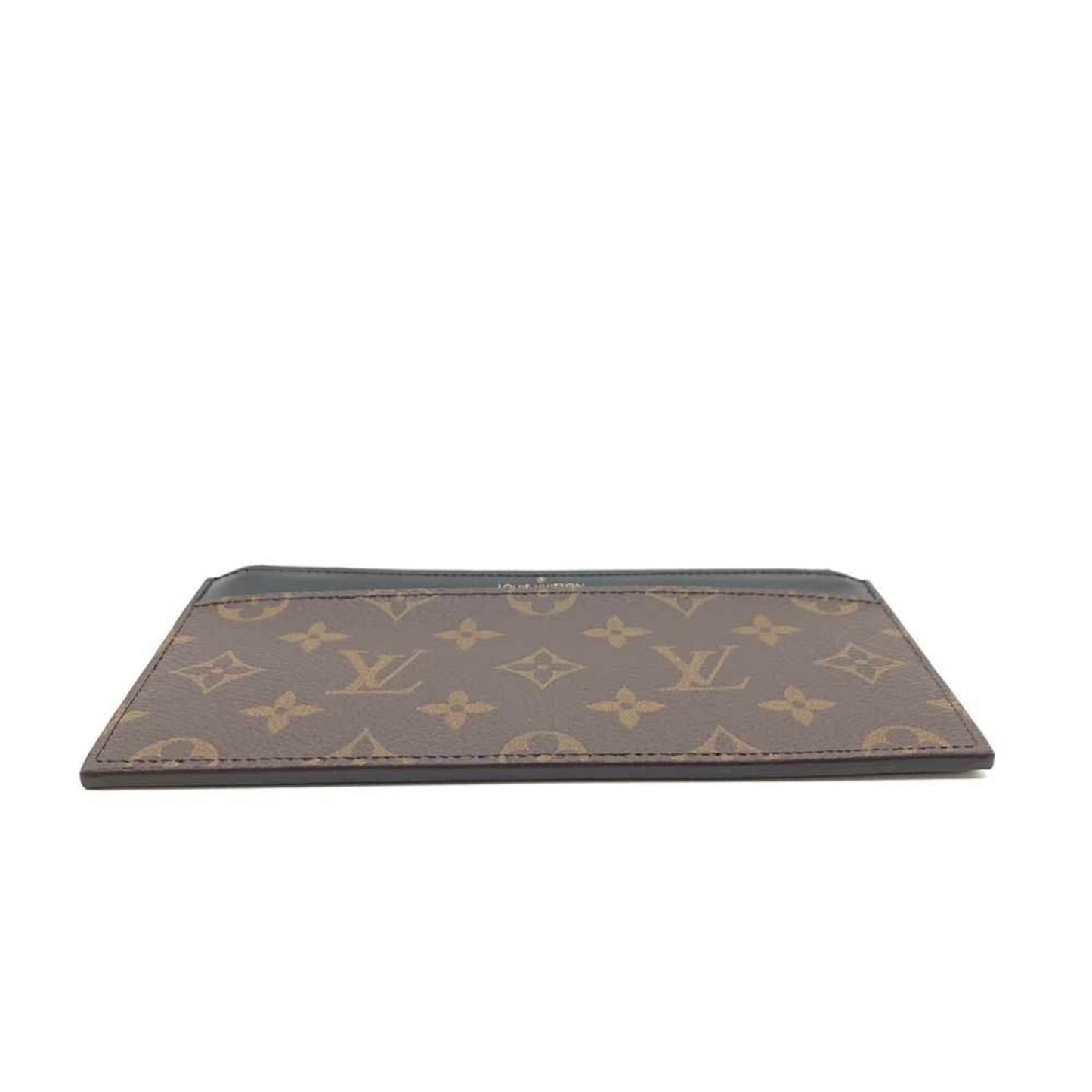 Louis Vuitton Wallet Perth Brown x Black Long Card Holder Square Ladies Monogram Leather M80348 LOUISVUITTON