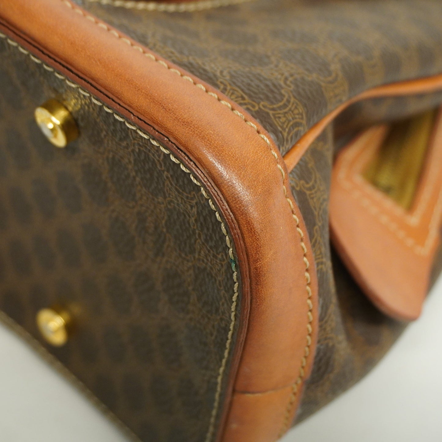 Celine  Macadam Handbag Women's PVC,Leather Brown