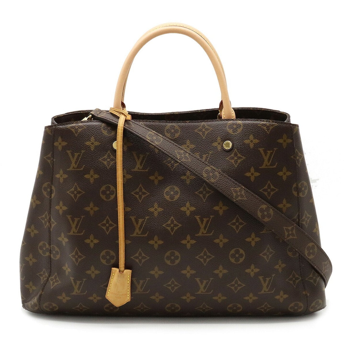 LOUIS VUITTON Monogram Montaigne GM Handbag Tote Bag Shoulder M41067