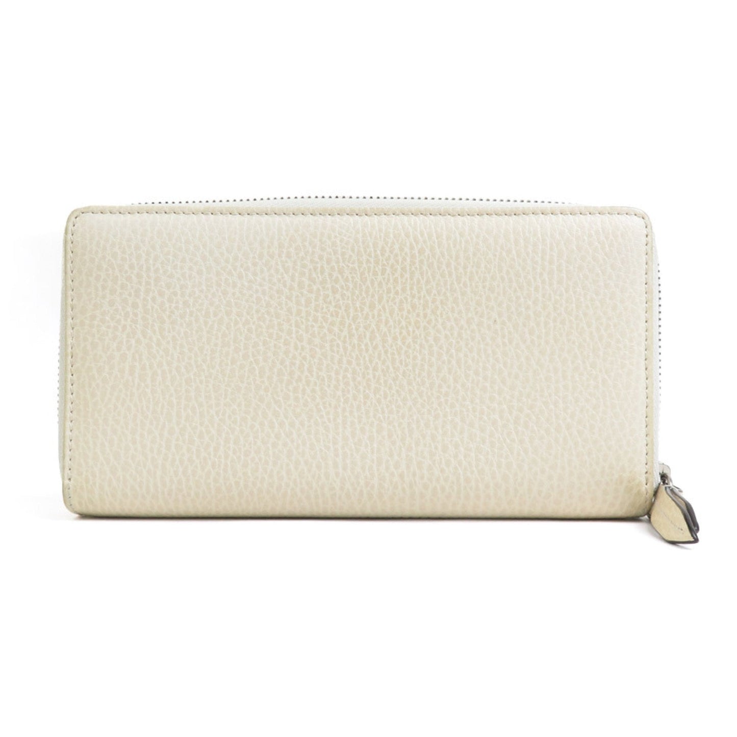 Gucci Off-White Leather Long Wallet (Bi-Fold)
