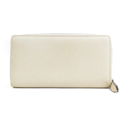 Gucci Off-White Leather Long Wallet (Bi-Fold)