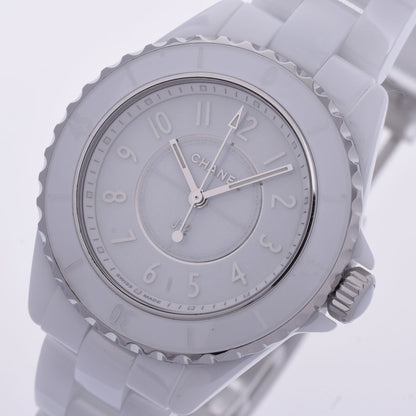 CHANEL J12 Phantom 33mm H6345 Women's White Ceramic/SS Watch Quartz Dial