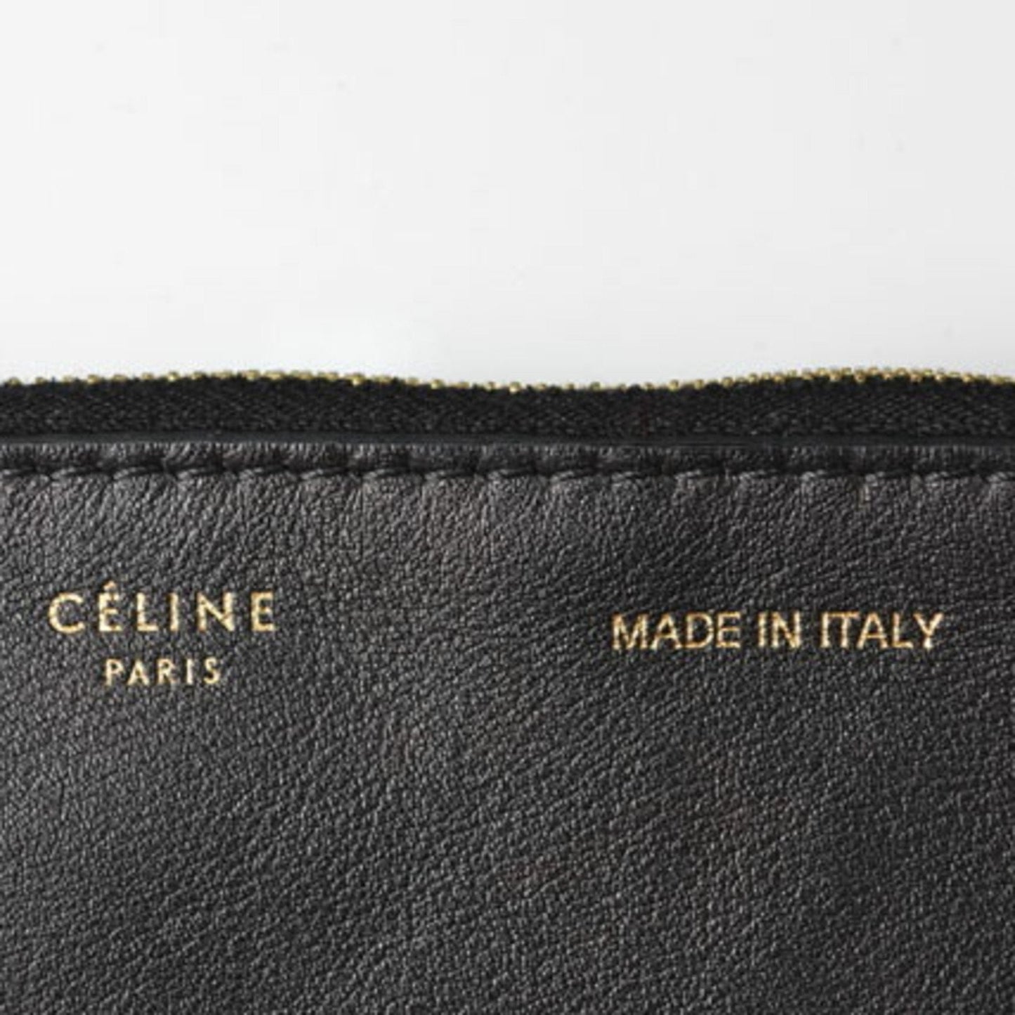 Celine bag drawstring  Seau leather black
