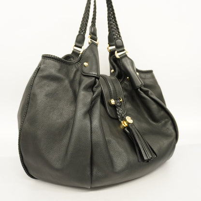 Gucci  Marrakech 257029 Women's Leather Shoulder Bag Black