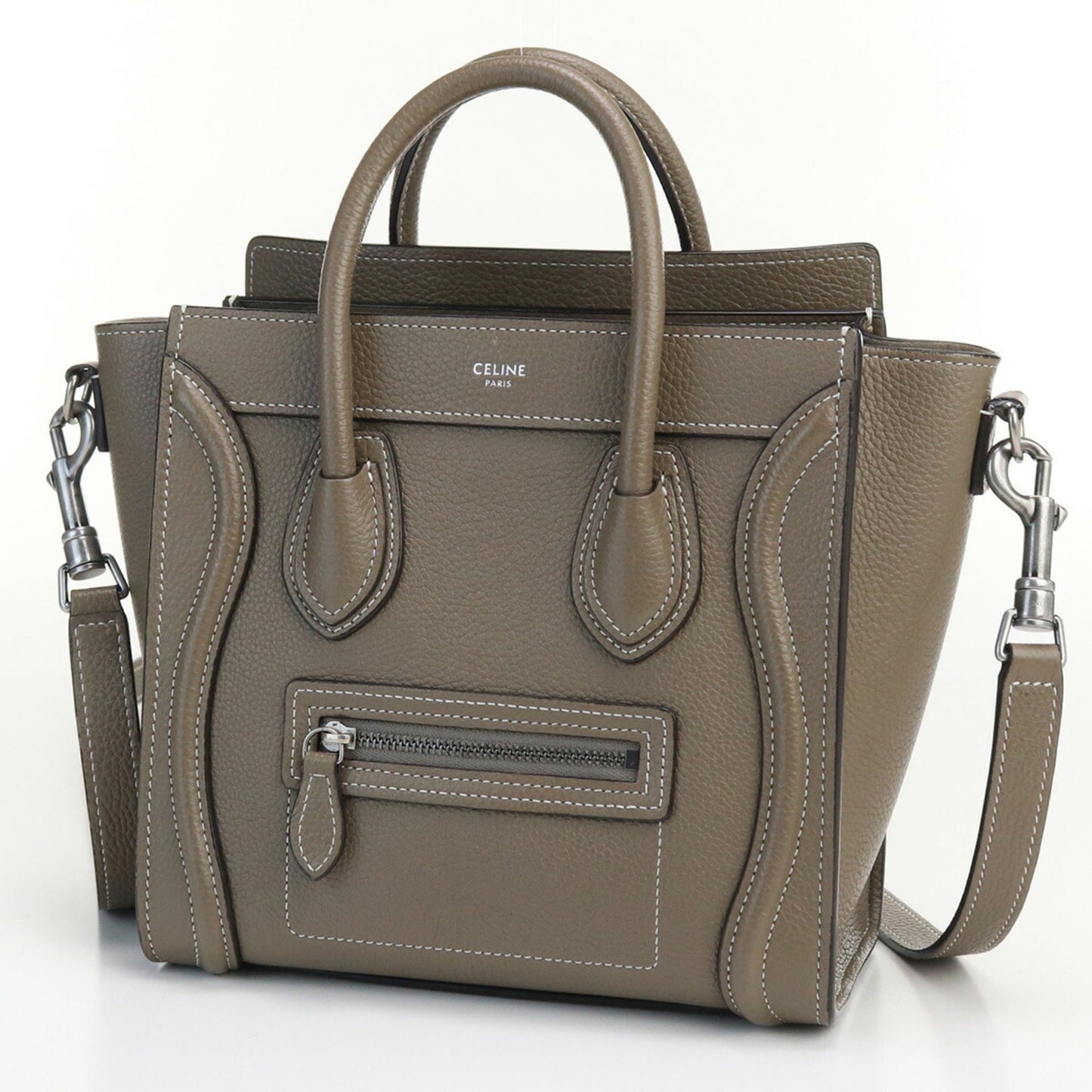 Celine Luggage Nano 189243DRU.09SO Handbag Leather Ladies