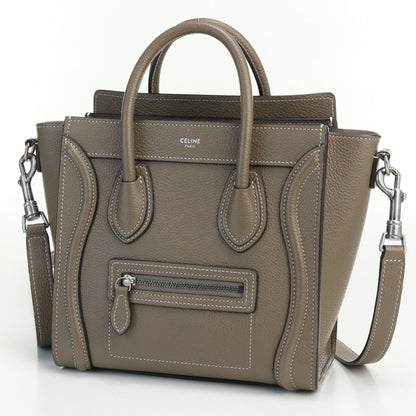 Celine Luggage Nano 189243DRU.09SO Handbag Leather Ladies