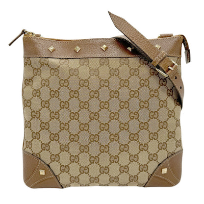 Gucci Brown Gg Canvas Shoulder Bag ()