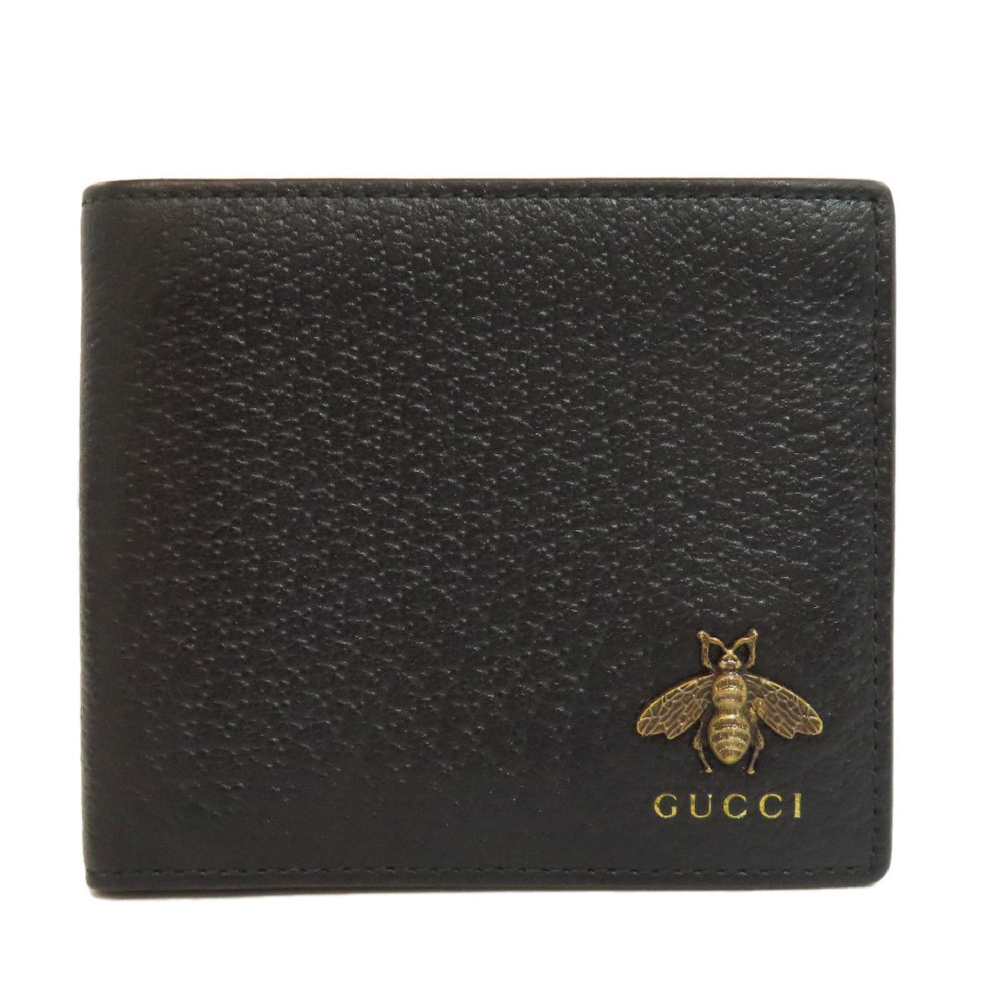 Gucci Black Leather Wallet (Bi-Fold) ()