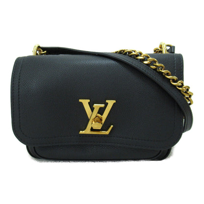 LOUIS VUITTON Rock Me Chain Shoulder Bag Black Black Calfskin Calfskin [cowhide] M57073