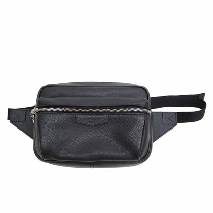 Louis Vuitton Bumback Outdoor Body Bag Taiga Black M33438 Waist Pouch Men's