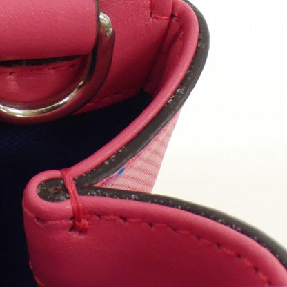 Gucci Blue Pink Embossed Handbag