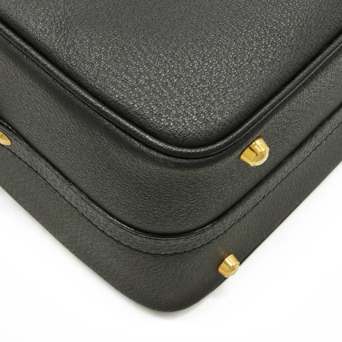 Gucci bamboo vanity bag handbag shoulder leather black 013 122 2491