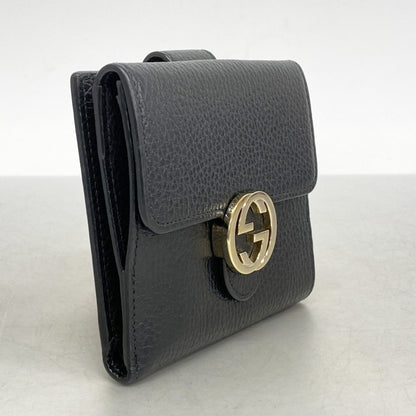 Gucci Black Leather Wallet (Bi-Fold)