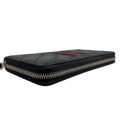 Gucci Black Pvc Long Wallet (Bi-Fold)