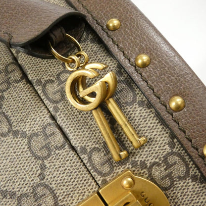 Gucci Beige Brown Gg Supreme Leather Handbag