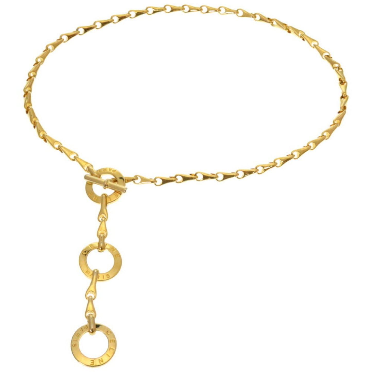 Celine Circle Gold Chain Belt