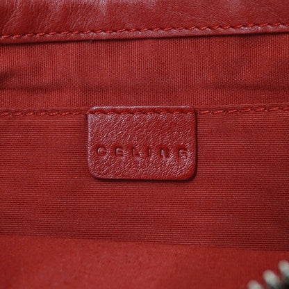 Celine bag ladies handbag hand pouch leather red micro