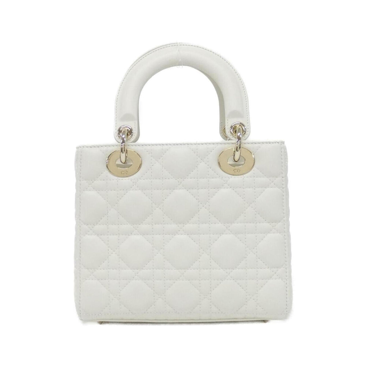 Christian Dior White Leather Handbag ()