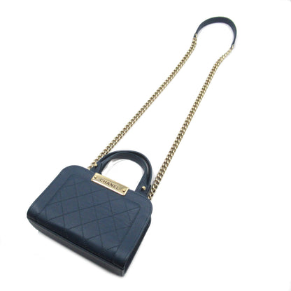 CHANEL 2wayShoulder Bag Blue Calfskin [cowhide] A93731