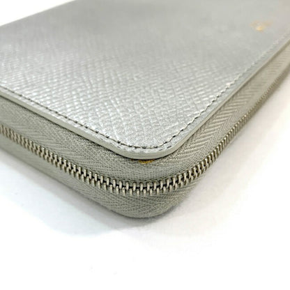 Celine Wallet Metallic Silver 10B553BFQ. 36AG Laminated Grain Calfskin Celine Leather Ladies