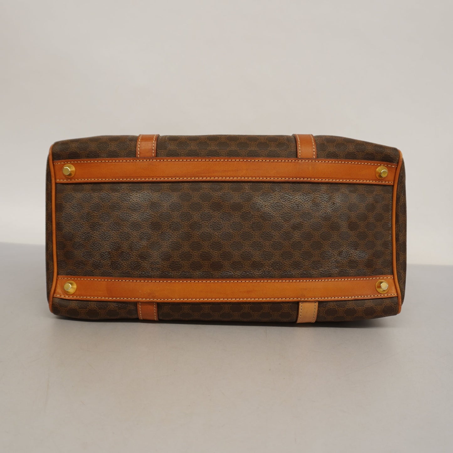 Celine  Macadam Handbag Women's PVC,Leather Handbag Brown