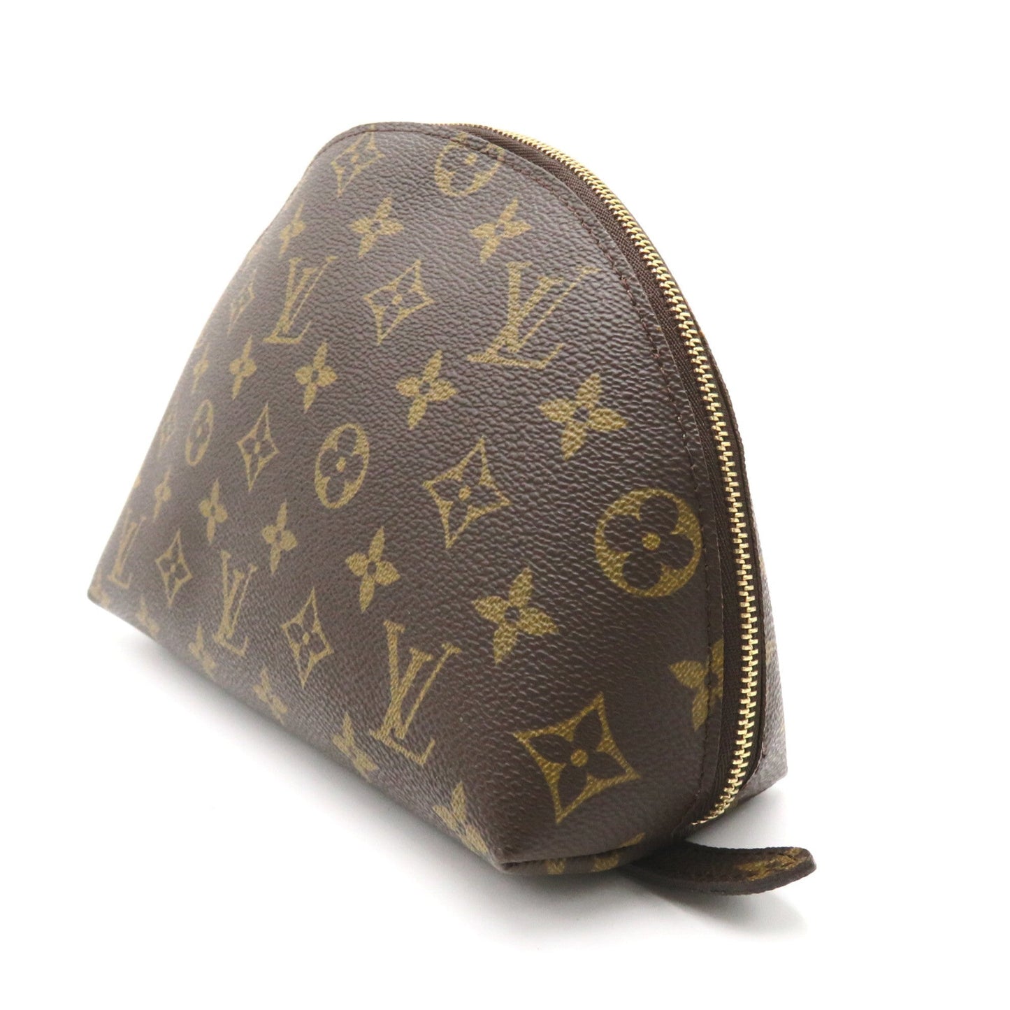 LOUIS VUITTON Pochette Cosmetic GM Brown PVC coated canvas M47353