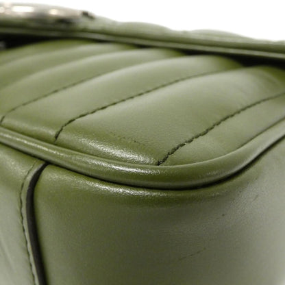 Gucci Green Leather Shoulder Bag