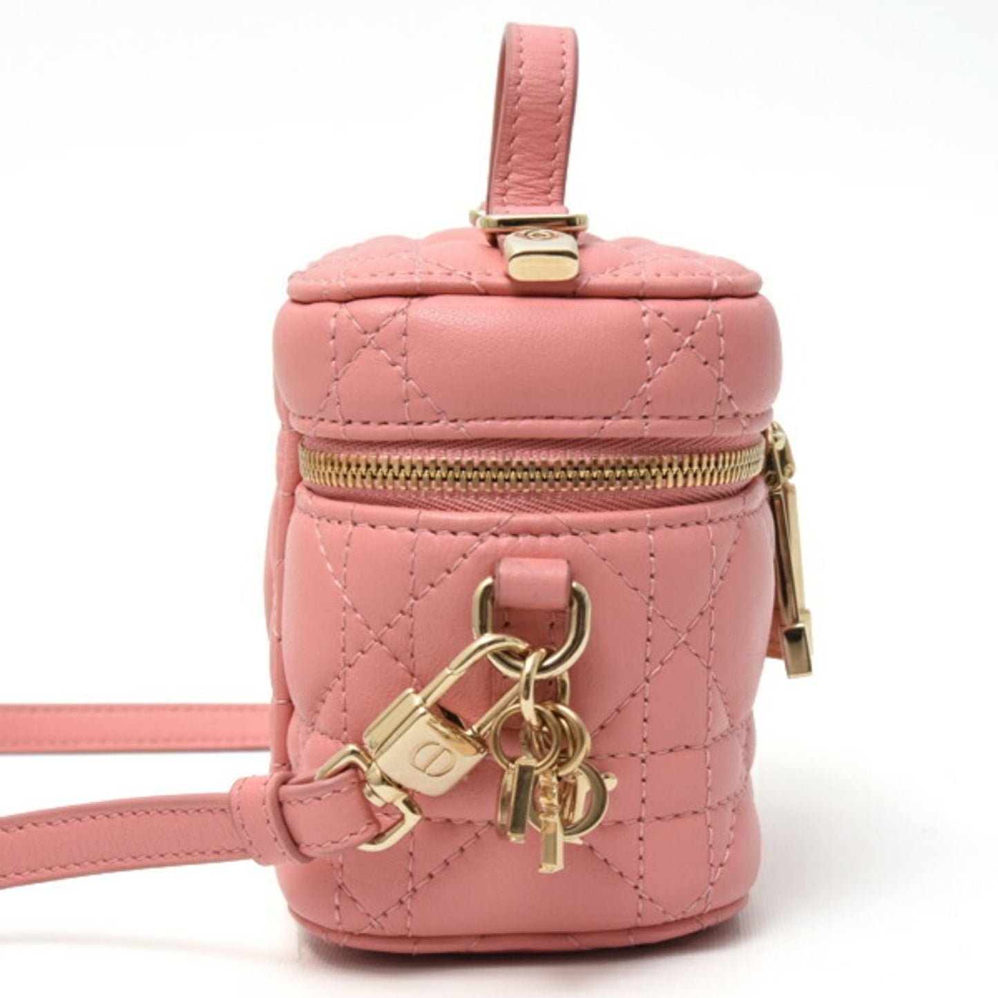 Christian Dior Pink Leather Shoulder Bag ()