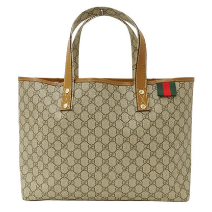 Gucci Bag Ladies Tote GG Plus Sherry Greige 211134