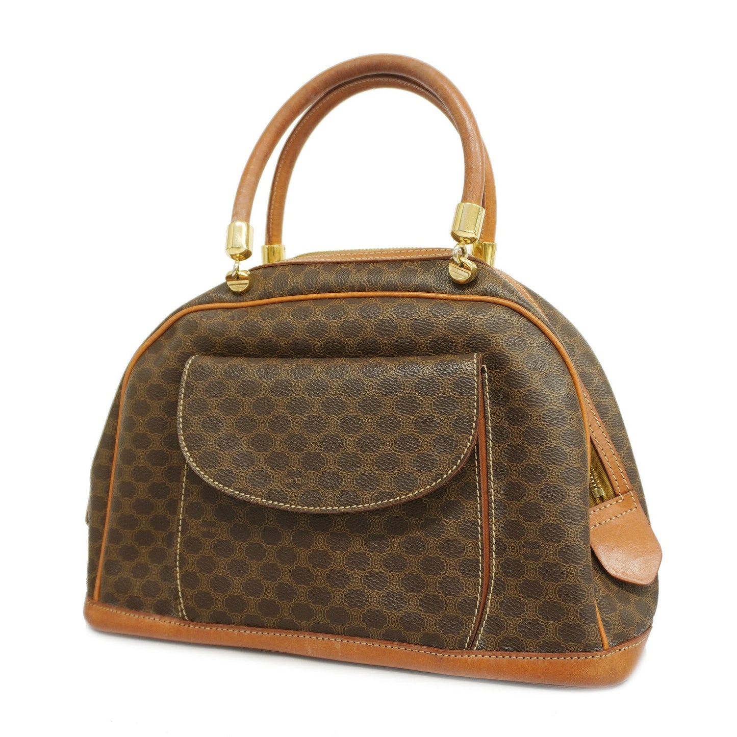 Celine  Macadam Handbag Women's PVC,Leather Brown