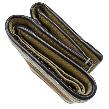 Gucci Beige Gg Supreme Wallet (Tri-Fold)