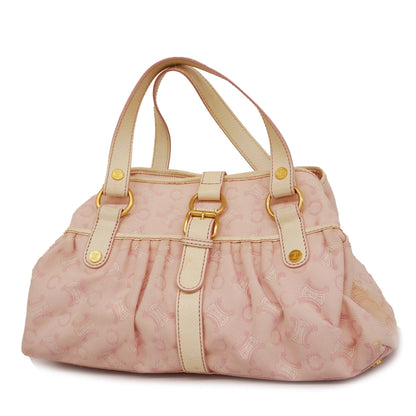 Celine  C Macadam Women's Canvas,Leather Tote Bag Light Pink,White
